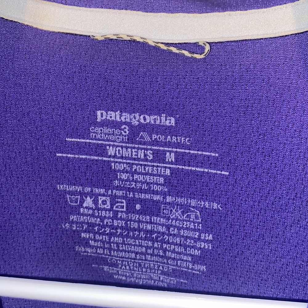 Patagonia Capilene 3 mid weight long sleeve top 1/3 zip - Picture 7 of 7